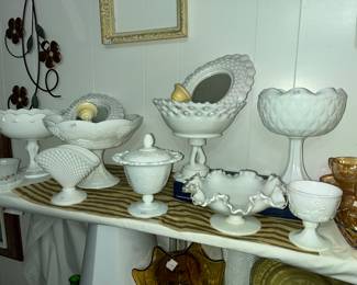 Vintage milk glass