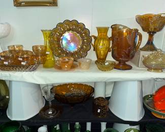 Vintage carnival glass!