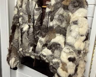 Ladies rabbit fur cropped Bolero jacket!
