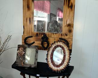 rustic mirror