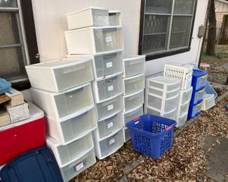More plastic storage