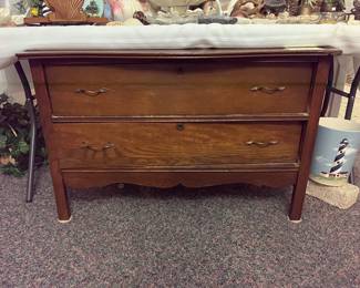 Antique oak lowboy chest
