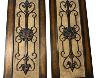 Set of 2 Metal Wall Art