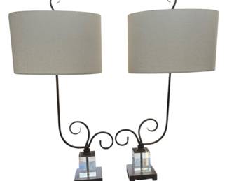 Set of 2 Contemporary Table Lamps