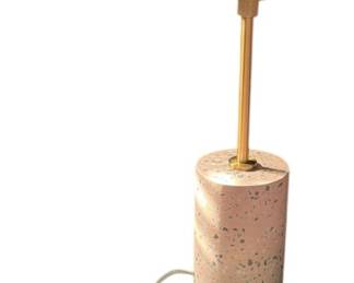 Sophia Brass and Pink Terrazzo Table Lamp