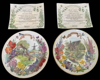 2 Gardens of Beauty Collectible Plates