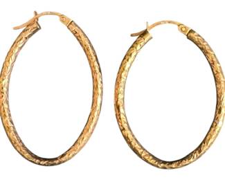 Sparkly Gold Tone Ralph Lauren Earrings