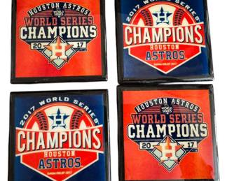 Set of 4 Houston Astros 2017 Coasters