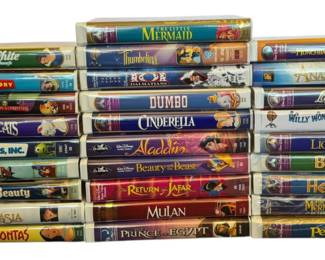 Huge Lot of Disney VHS Tapes