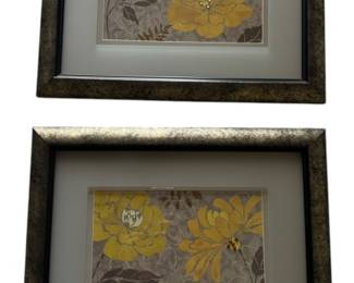 2 Framed Morning Tones Gold II Pictures