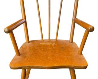 Antique Headstrom Childrens Rocking Chair