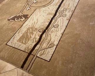 Tan, Cream and Brown Area Rug