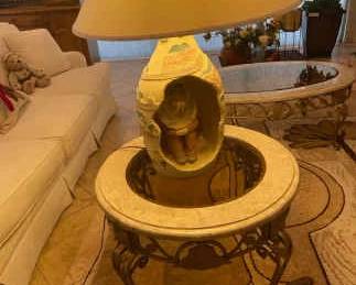 Super Side Table and Lamp