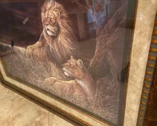 Awesome Lion and Lioness Print