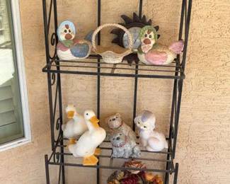 Outdoor Rack Full Of Decor