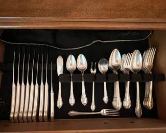 silverware set (silver plated)