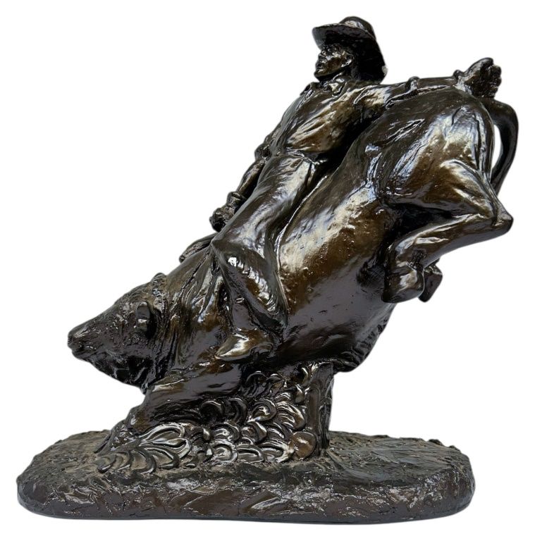 Cowboy High Western Moments Statue