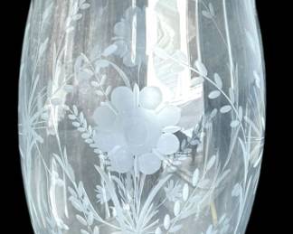 Etched Glass Lamp Shade