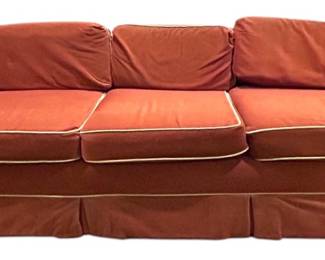 Orange Vintage Sofa