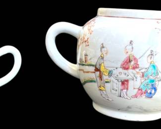 Porcelain Chinese Famille Tea Set