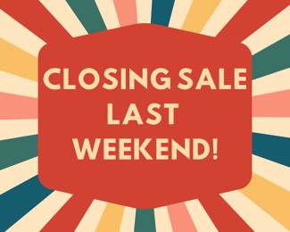 Red Colorful Retro Moving Out Sale Yard Sign