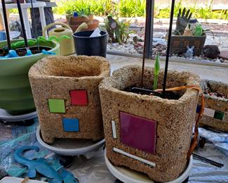 Homemade planters