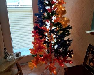 7 Foot, Rainbow Christmas Tree
