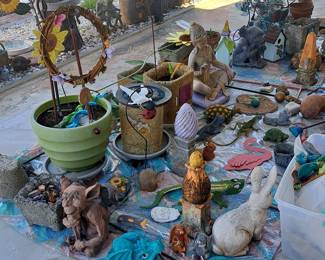Mass amount of yard decor