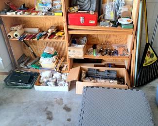 Garage mats, misc painting supplies