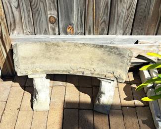 Concrete bench