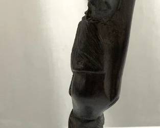 Vintage Wooden African Figural Carving
