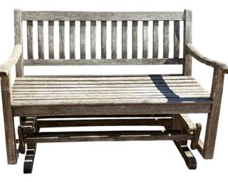 Nauteak Rustic Wood Glider