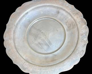 Sterling Silver Monogrammed Plate
