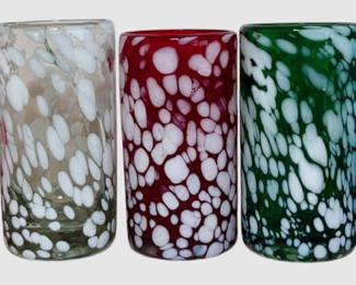 Mexican Handblown Glass Tumblers