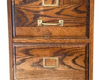 Solid Wood Filing Cabinet