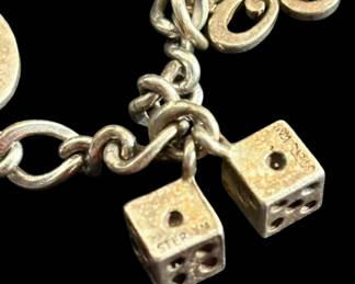 Sterling Silver Dice Charm