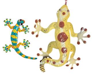 Metal Gecko Wall Decor