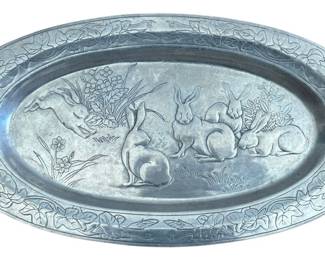Arthur Court Rabbit Serving Tray