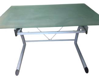 Frosted Glass Top Desk