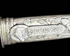 Nickel Silver Gaucho Knife and Scabbard