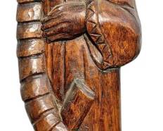 Hand Carved Wood Saint Statue