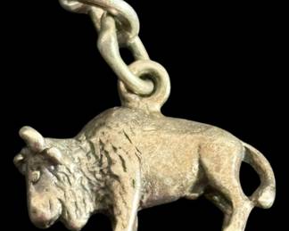 Sterling Silver Buffalo Charm