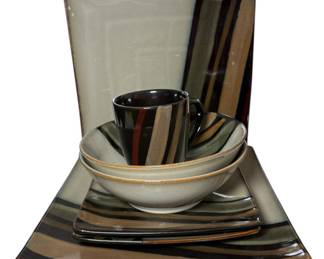 Sango Avanti Black Dishes