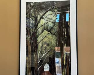 "The Next Journey" by Jill Tishman (Painting is 74 inches x 38 inches)