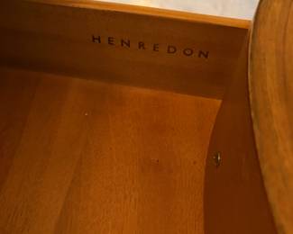 Henredon Nightstand, full King Bedroom set including bed frame, 2 nightstands and dresser