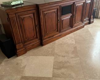 3 Piece Media Console with a motorized TV Console