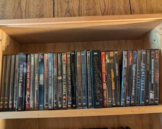 Over 200 DVDs, new and used with around 30 Kids movies and lots of sci-fi films