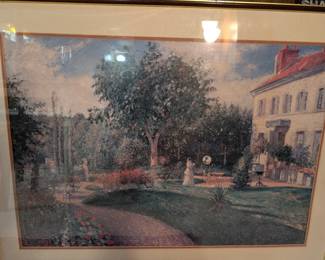 Garden of Les Mathurins at Pontoise Framed Print