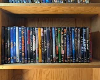 Over 200 DVDs, new and used with around 30 Kids movies and lots of sci-fi films