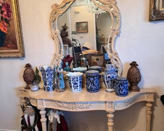 Console Table & Mirror 